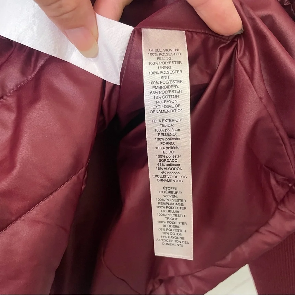 Chico's Zenergy Velvet Trim Jacket Size 0 Long Sleeve Zipper Front Open Front - Picture 11 of 11